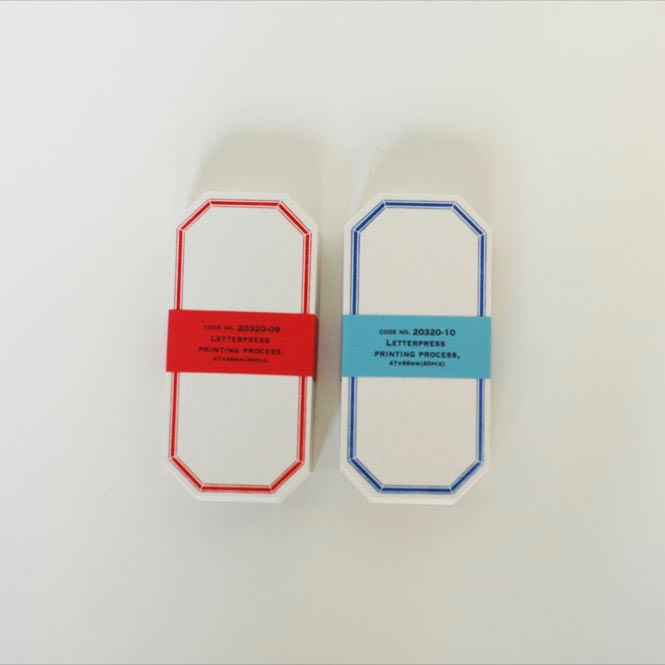 Classiky: Letterpress Memo Card (Octagon)