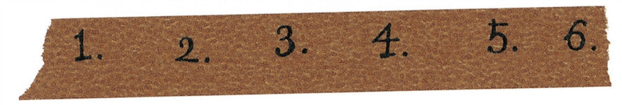 Yoko Inoue x Classiky Washi Tape: Number 15mm