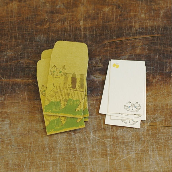 Toranekobonbon x Classiky: Mini Envelope & Card Set (S)