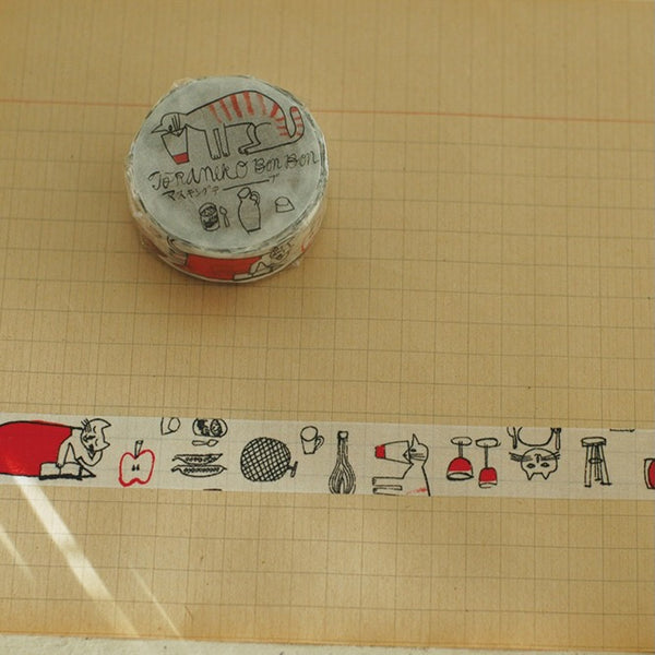 Toranekobonbon x Classiky Washi Tape: Cat (A) Single