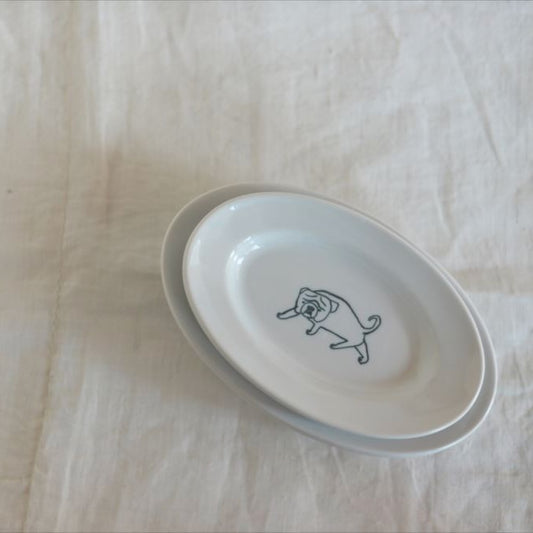 Toranekobonbon x Classiky: Oval Plate (S)