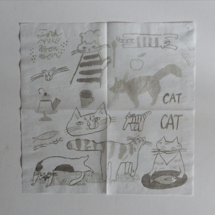 Toranekobonbon x Classiky: Cat Paper Napkins