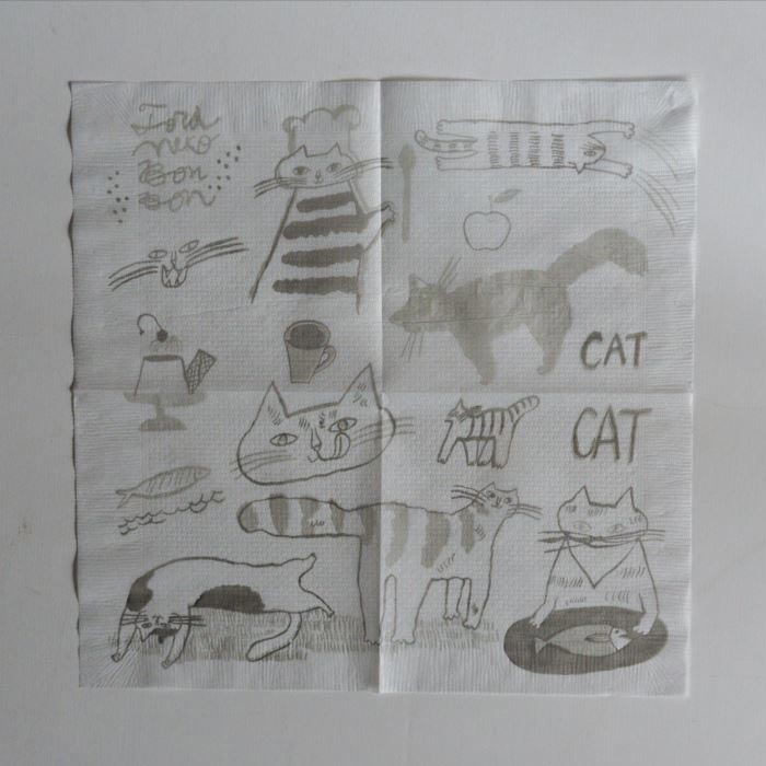 Toranekobonbon x Classiky: Cat Paper Napkins