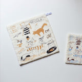 Toranekobonbon x Classiky: Pile Gauze Handkerchief (Cat)