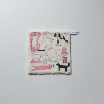 Toranekobonbon x Classiky: Pile Gauze Handkerchief (Dog)