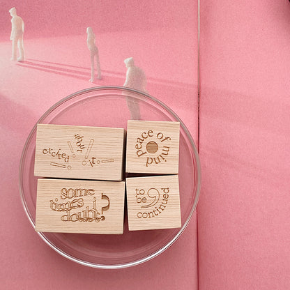 Phavourite: Thoughts in Silence Rubber Stamp [4 options]