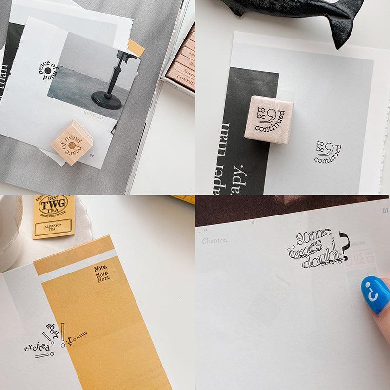 Phavourite: Thoughts in Silence Rubber Stamp [4 options]