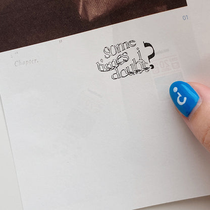 Phavourite: Thoughts in Silence Rubber Stamp [4 options]
