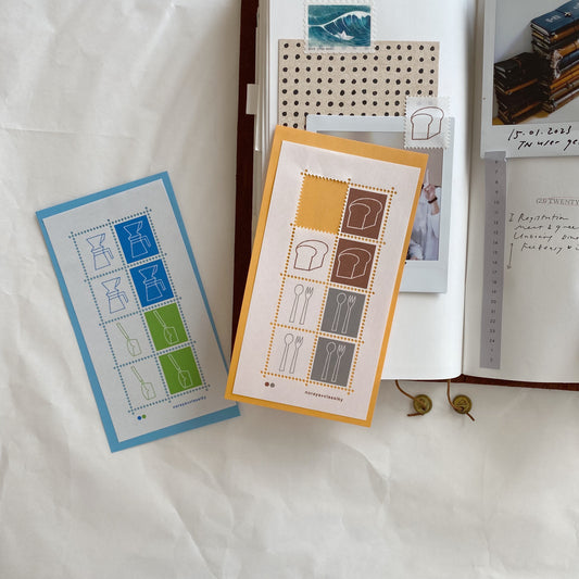 Noraya x Classiky: Water-activated Stamp Stickers