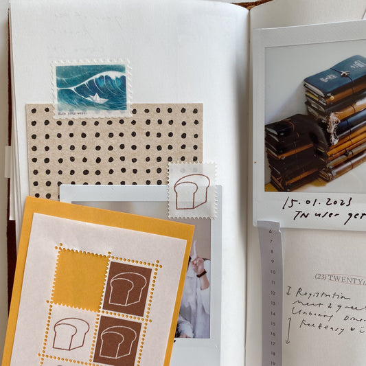 Noraya x Classiky: Water-activated Stamp Stickers