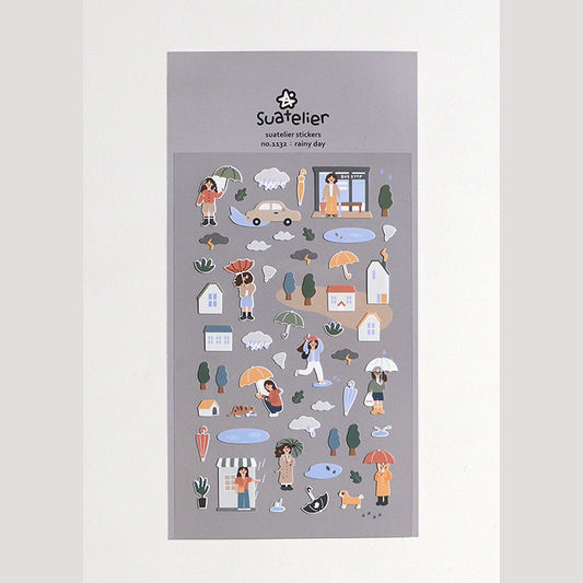 Suatelier Stickers: Rainy Day
