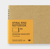 SPIRAL RING NOTEBOOK: Window Envelope