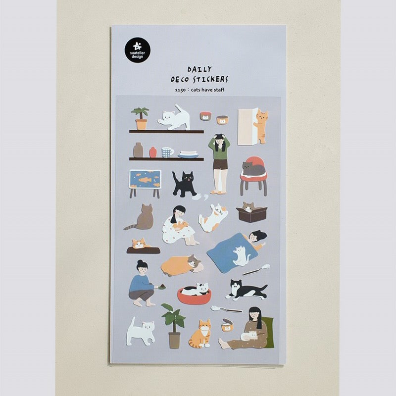 Suatelier Stickers: Cats Have Staff