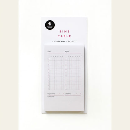 Suatelier: Sticky Memo (Timetable)