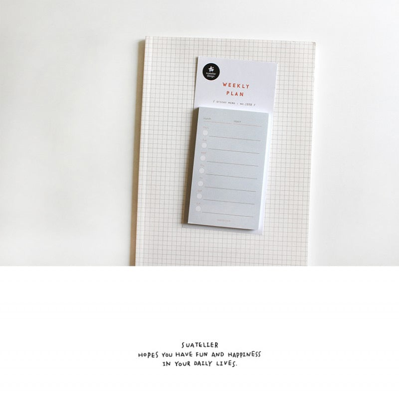Suatelier: Sticky Memo (Weekly Plan)
