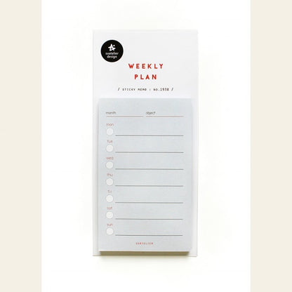 Suatelier: Sticky Memo (Weekly Plan)